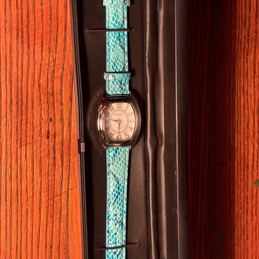 Gossip Turquoise Snakeskin Watch